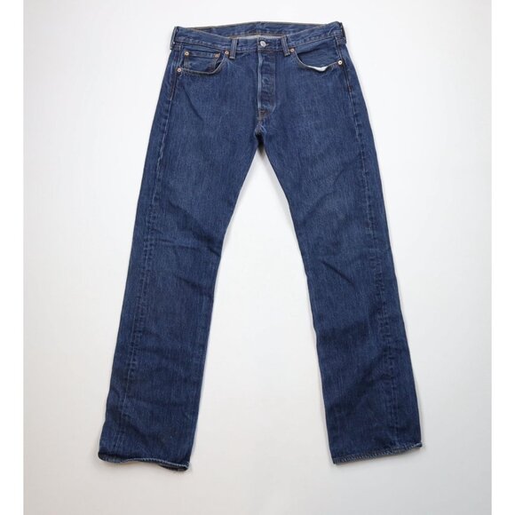 Vintage Y2K Levis 501xx Mens 34x34 Faded Button Fly Original Fit Denim Jeans